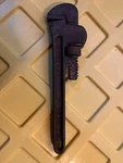 Berylco Non-sparking Beryllium Brass Adjustable Pipe Wrench W-217 Size 10". Fixed Price $50.00.