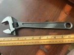 Westward 1NYB3 Adj. Wrench, 10", 3/16" Cap., Black. Fixed Price $9.95.