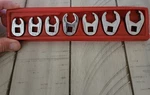 Snap-on Crowfoot Wrench Set 7PC 3/8 Drive Chrome Steel Sae 3/4 In. Fixed Price $84.99.