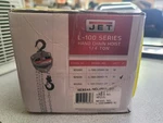 New Sealed Jet # L-100-25WO-15 1/4 Ton Chain Hoist Foot Lift. Fixed Price $249.99.