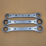 Vintage Snap On Ratcheting Wrench Set Of 3 R1820, R2426S, R-2428. Fixed Price $79.99.