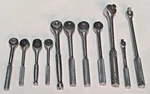 Lot Of 11 Ratchet Socket Wrench Flex Handle Breaker Bar 3/8" 1/2 1/4 Drive Used. Fixed Price $74.24.