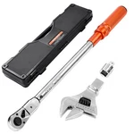 Vevor Adjustable Click Torque Wrench 1/2INCH Drive 20-160 LBF-FT/27.1-216.8 N.m. Fixed Price $65.80.