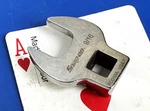 Snap-on Usa 3/8" Drive 9/16" Chrome Open End Crowfoot Socket Wrench FCO18A New. Fixed Price $25.00.