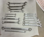 16 Vintage Craftsman Usa Metric Wrenches -v-,-vv-, 6MM-15MM, Open And Box End. Fixed Price $48.00.