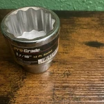 1-7/16" Pro-grade Standard Socket, 3/4" Drive, 12 Point, 16210, Sae, Cr-v, New. Fixed Price $24.87.