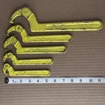5 Vtg Jh Williams Pin & Hook Spanner Wrench Set 474 472 471 Tool Lathe Machinist. Fixed Price $124.99.