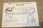 Lionel Postwar Super D-302 Train-o-rama 5FT X18FT Instruction Sheet #2188 9-60. Fixed Price $25.00.