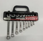 Craftsman 9 Pc Sae Combination Wrench Set Usa Made Standard Open Box. Fixed Price $42.00.