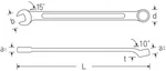 Stahlwille 40103232, Open Box 14 Combination Spanner - 32MM. Fixed Price $76.37.