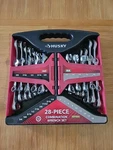 Husky 28 Piece Combination Wrench Set Standard Metric Unopened Condition. Fixed Price $40.00.