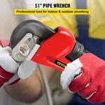 Vevor 51" Cast Iron Handle Heavy-duty Hook Jaw Straight Pipe Wrench. Fixed Price $242.28.