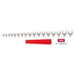 Tekton WCF95201 17 Piece 3/8 In. Drive Crowfoot Wrench Set W/rack. Fixed Price $190.00.
