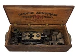 Rare Antique Genuine Armstrong No. Pipe Threader Set - 12 Dies Wrench & Box. Fixed Price $145.95.