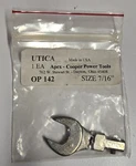 Utica Replacement Torque Wrench Open End Apex Bit 142 O.e. Std 7/16" "a" Size. Fixed Price $14.00.