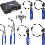 8PCS Oil Filter Set Stainless Steel Swivel Wrenches (1-3/4 To 5-1/4. Fixed Price $64.06.