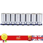Carlyle Hand Tools 1/2 12PT Deep Socket Set Pack Qty Piece SSD12108M. Fixed Price $70.45.