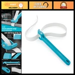 Adjustable 12" Strap Wrench, Nylon Pipe Oil Filter Opener Tool, Blue. Fixed Price $33.99.