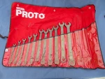 Proto Professional Combination Wrench Set 11 Black Oxide 3/8" - 1" Usa. Fixed Price $149.98.