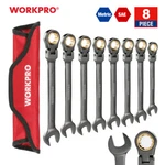 Workpro 16PC/8PC Flex-head Ratcheting Combination Wrench Set 5/16 3/4 9-17 Mm. Fixed Price $87.99.