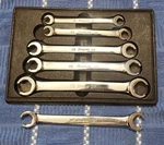 Vtg Snap-on 6 Pc Metric Flare Nut Wrench Set * 9MM To 21MM No 20MM Tray Inc.. Fixed Price $160.00.