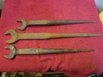 Lot Of 3 Vintage Spud Wrenches Klein Co Williams Hand Tool. Fixed Price $39.99.
