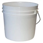 10-PACK Gallon Plastic Pails Heavy Duty White Small Paint Buckets Metal Handle. Fixed Price $34.36.