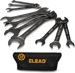 Elead Super-thin Open End Wrench Set 10-PIECE Metric 5.5-27MM Nickel-plated. Fixed Price $27.63.
