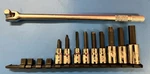 Armstrong + Snap-on Tools 1/2" Drive 15" Breaker Bar 9 Pc Hex Bit Socket Set. Fixed Price $119.00.