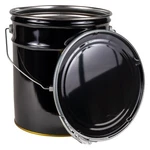 Ateret 5 Gallon Black Metal Bucket & Lever Lock Pail Lid. Fixed Price $163.90.