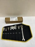 Grenpro Metric 8 Pcs Flex-head Ratcheting Combination Wrench Set. Fixed Price $34.99.
