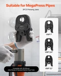 Megapress Jaws Set 1/2" 3/4" 1" For Carbon Steel Pipe Tool W/ Case. Fixed Price $318.99.