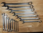 Proto Professional & Craftsman 15 Piece Combination Wrench Set 5/16" 1-1/4". Fixed Price $225.00.