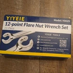 11PC 12-POINT Flare Nut Wrench Set Metric/sae, 8MM-19MM & 1/4"-7/8". New. Fixed Price $40.00.