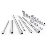 Craftsman 23345 20 Pc Drive Tool Accessory Set 1/4 3/8 1/2 In Extensions. Fixed Price $58.90.