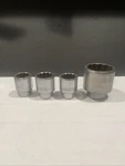 Vintage Proto 3/4 Drive Socket Lot Of Sae Sizes 5/16 1/2 7/16 & 1/4. Fixed Price $24.95.
