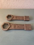 Vintage Pair Ampco Aluminum Bronze Striking Wrenches, 13/16, 5/8-VERY Good. Fixed Price $200.00.