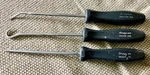 Snap On 3PC Pick Tool Set Black Hard Handle 3ASH45A 3ASHA 3ASAA. Fixed Price $39.99.