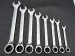 Vintage Craftsman 8PC Sae Reversible Ratcheting Combination Wrench Set 42404 Usa. Fixed Price $199.95.