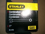 New Stanley Long Full Polish Combination Wrench 1" Inch. Fixed Price $9.00.