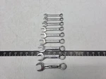 Snap-on Tools OXIM710B 11MM-19MM 9PC. 12PT. Stubby Combination Wrench Set. Fixed Price $179.99.