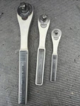 Sexy 3PC Sears Best Craftsman Stainless Ratchet Set 1/2 43763 3/8 43762 1/4. Fixed Price $379.95.