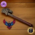 Vintage Pipe Wrench P&c 24" #1824 Steel Made The Usa. Fixed Price $18.59.
