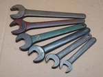 Set Of 6 Pcs Open End Williams Armstrong Engineer Wrenches 1-1/4 2-3/8 Usa. Fixed Price $264.29.