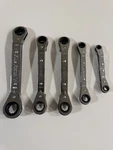 Blue-point 12 Points Metric Offset Ratcheting Wrench 5PC Set. -17MM Usa. Fixed Price $82.12.