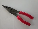Snap Tools 7" Nose Pliers 3 Slip Joint Talon Grip 57% More Power Red New. Fixed Price $74.95.