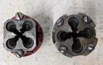Reed 1/8"-27 Npt & 1/4"-18 Square Dies 2"X2" W/ Ratchet Head 1/2" 3/4". Fixed Price $44.99.