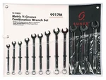 Sunex 9917MA 12 Pc. Metric Full Polish V-groove Combination Wrench. Fixed Price $74.77.