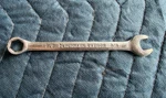 Vintage Blackhawk Tools 3/8" Point Combination Wrench BW1160H Usa. Fixed Price $13.25.