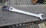 Vintage Usa Craftsman 19MM Locking Flex Head Ratcheting Wrench 42483-GK-F. Fixed Price $22.99.